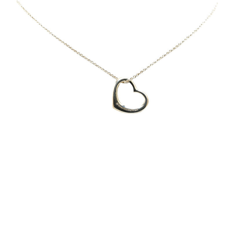 Tiffany & Co Open Heart Necklace Silver