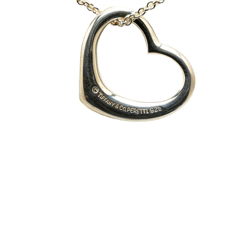 Tiffany & Co Open Heart Necklace Silver