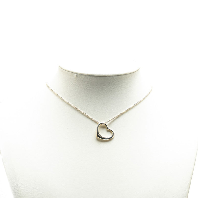 Tiffany & Co Open Heart Necklace Silver