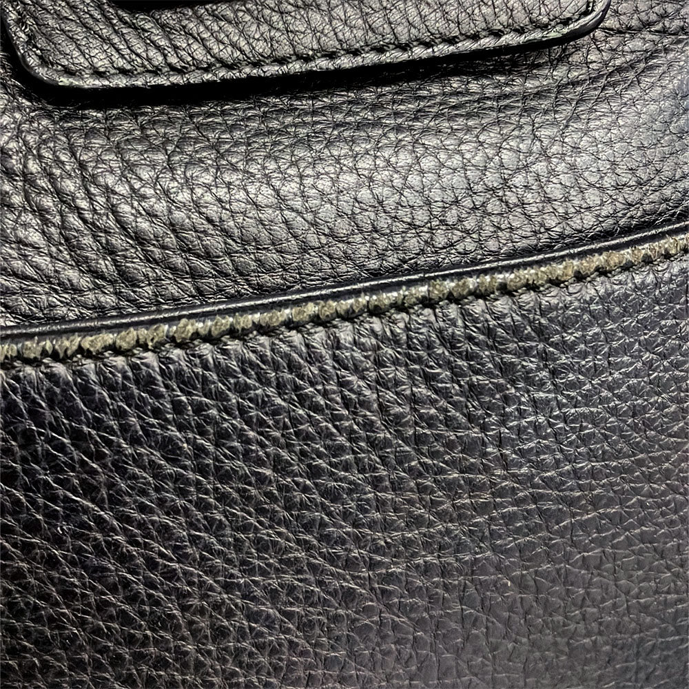 Salvatore Ferragamo Leather Wood Tote Bag