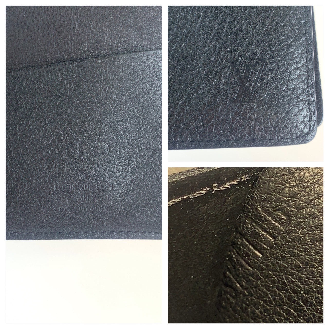 Louis Vuitton Taurillon Leather Long Wallet M58192 in Great Condition