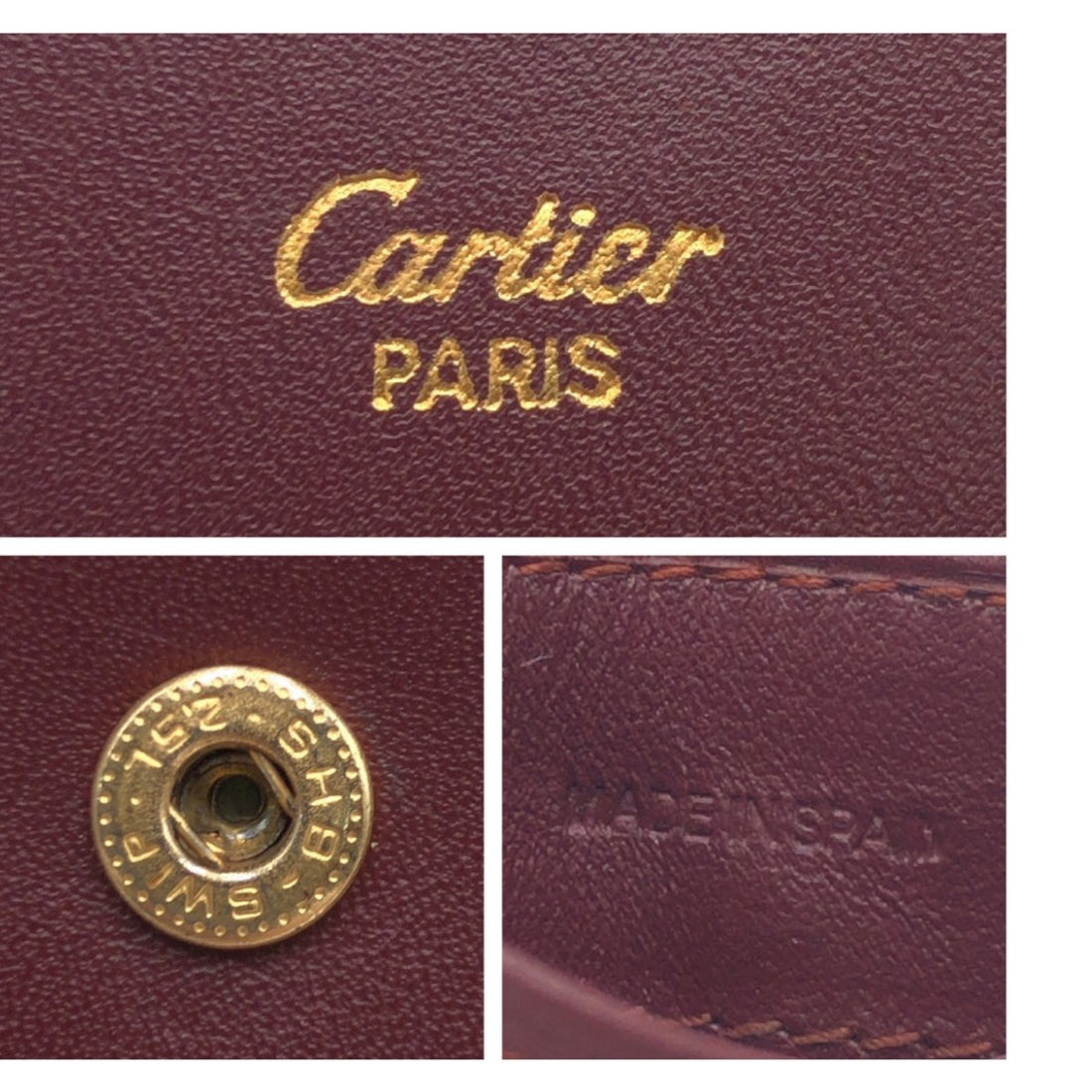 Cartier Must Line Leather Coin Case in Very Good Condition