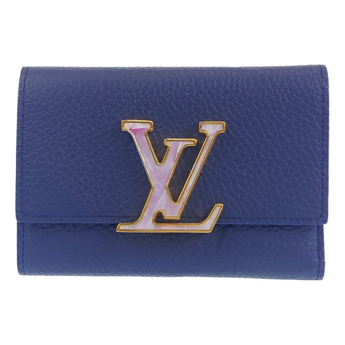 Louis Vuitton Taurillon Leather Capucines Compact Wallet M81674 in Great Condition