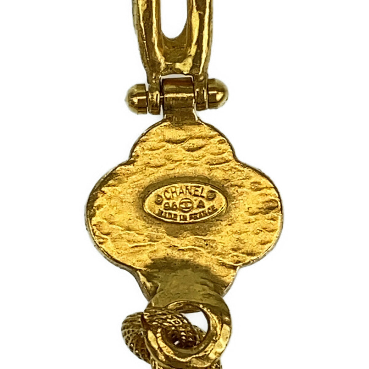 Chanel Vintage Gripoix Flower Pendant Necklace