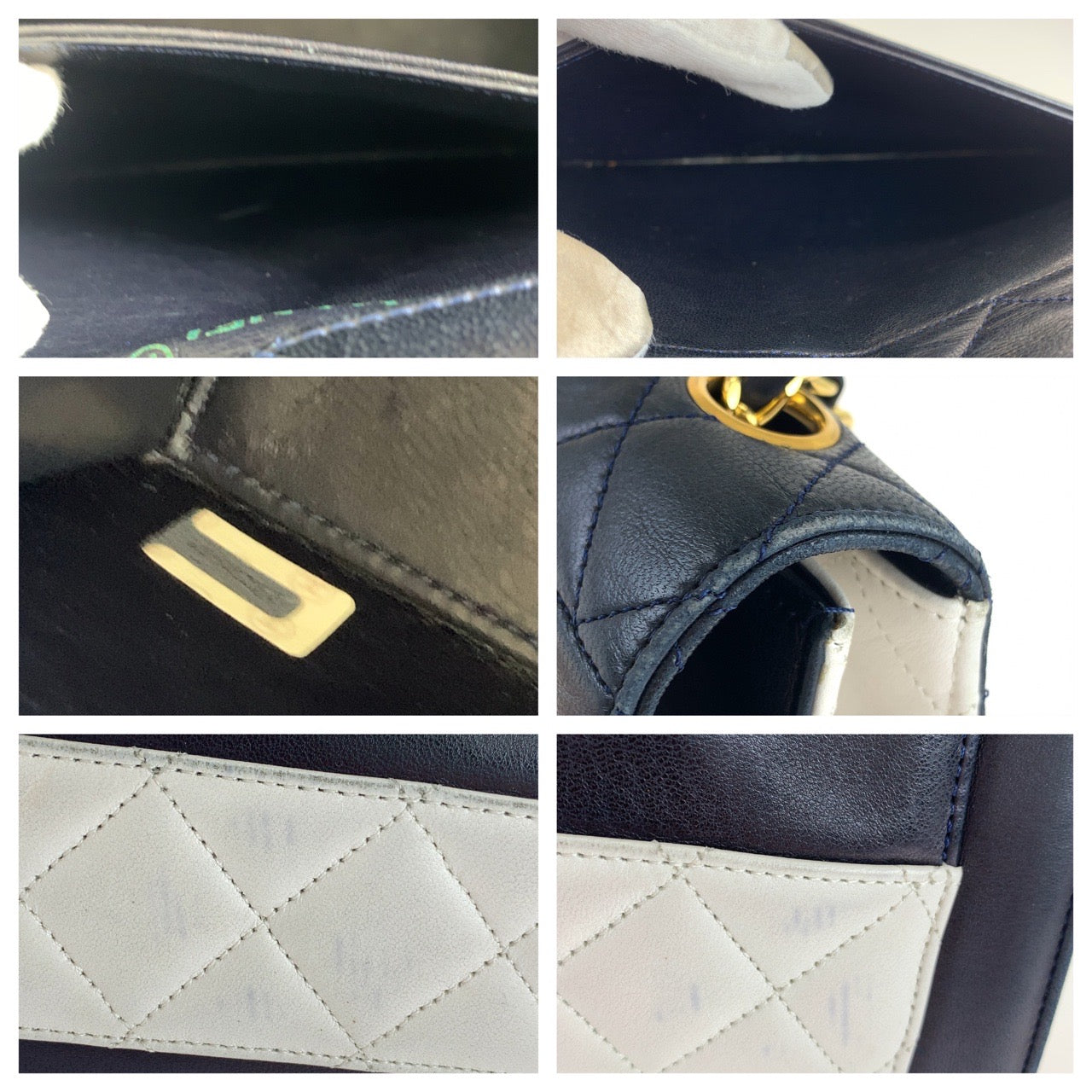 Chanel Lambskin Trapezoid Matelasse Turn Lock Shoulder Bag in Very Good Condition