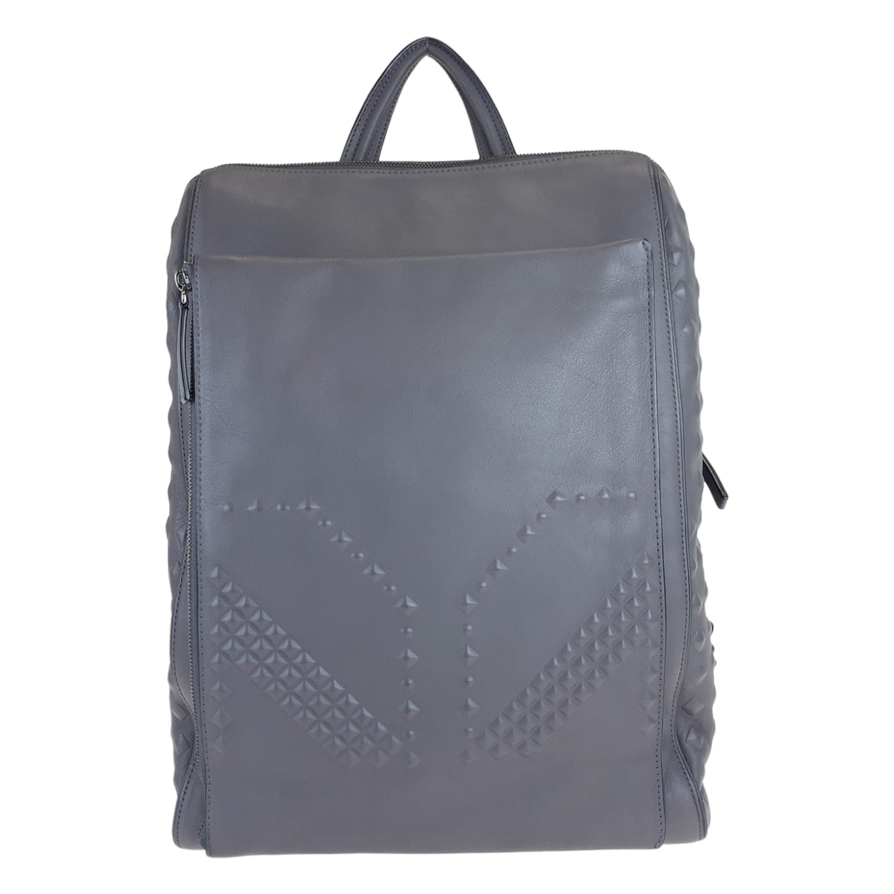 MCM Embossed Studs Leather Backpack