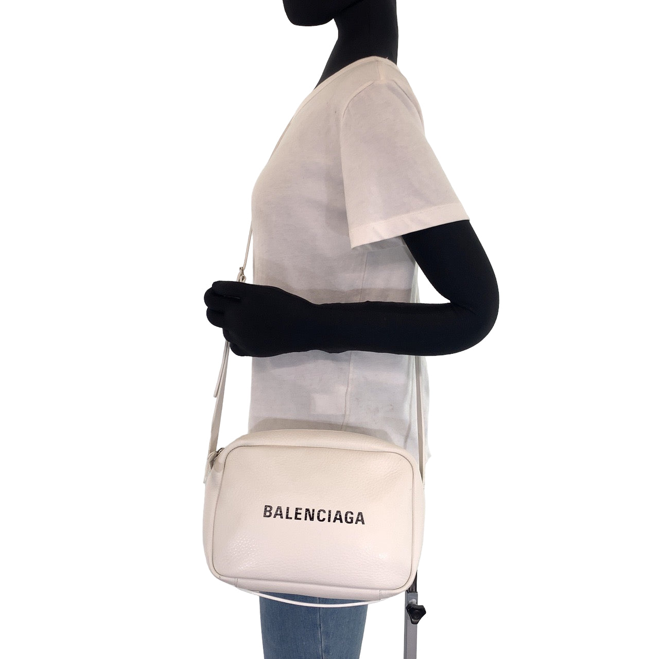 Balenciaga Everyday Leather Shoulder Bag 402295 in Great Condition