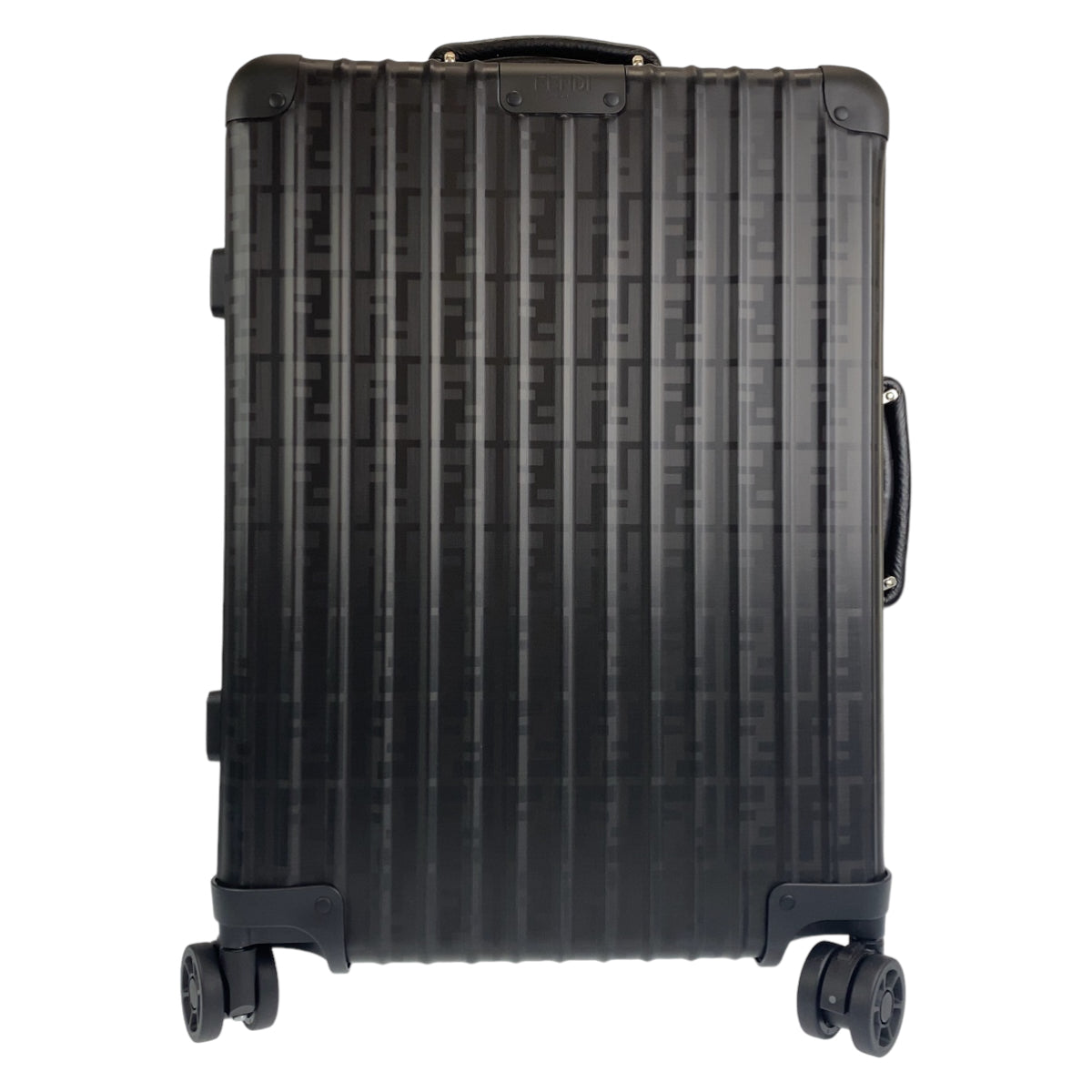 Fendi Rimowa Classic Cabin S FF Pattern Aluminum Carry-On in Excellent Condition