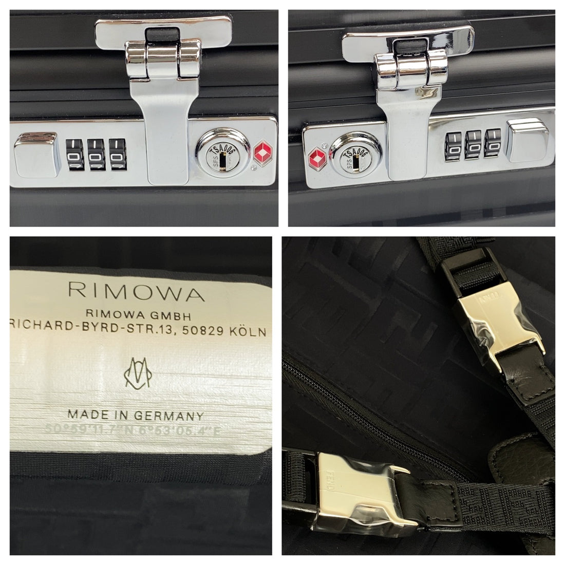 Fendi Rimowa Classic Cabin S FF Pattern Carry Case