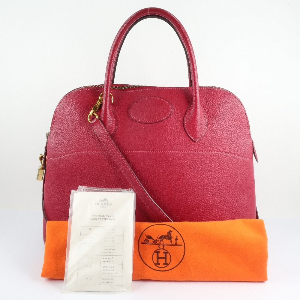 Hermes Bolide 37 Fjord Handbag Rouge 2003