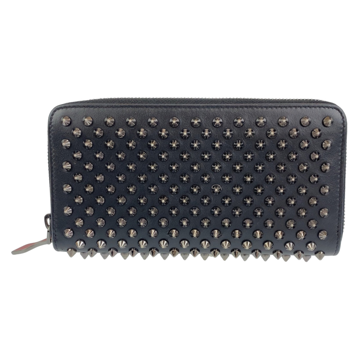 Christian Louboutin Leather Zippy Wallet 402961 in Very Good Condition