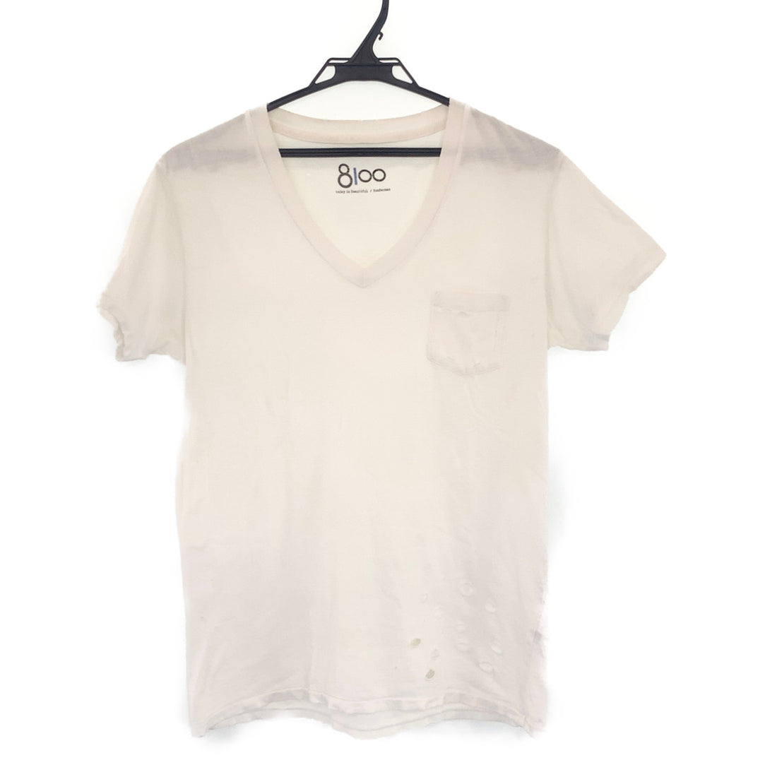 Ron Herman Cotton XS White T-Shirt in Very Good Condition