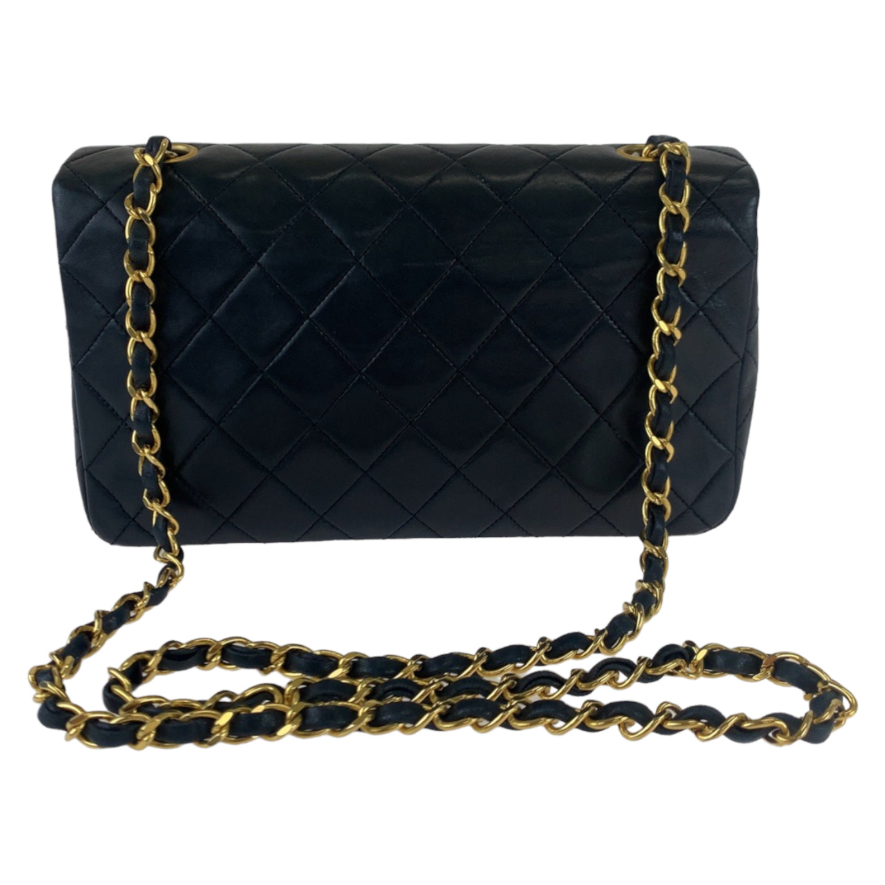 Chanel Vintage Lambskin Matelasse Turnlock Flap Bag