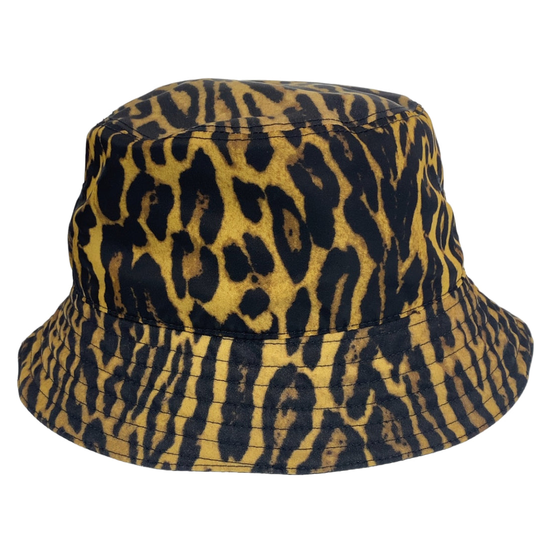 Burberry Leopard Print Brown Black Bucket Hat in Excellent Condition