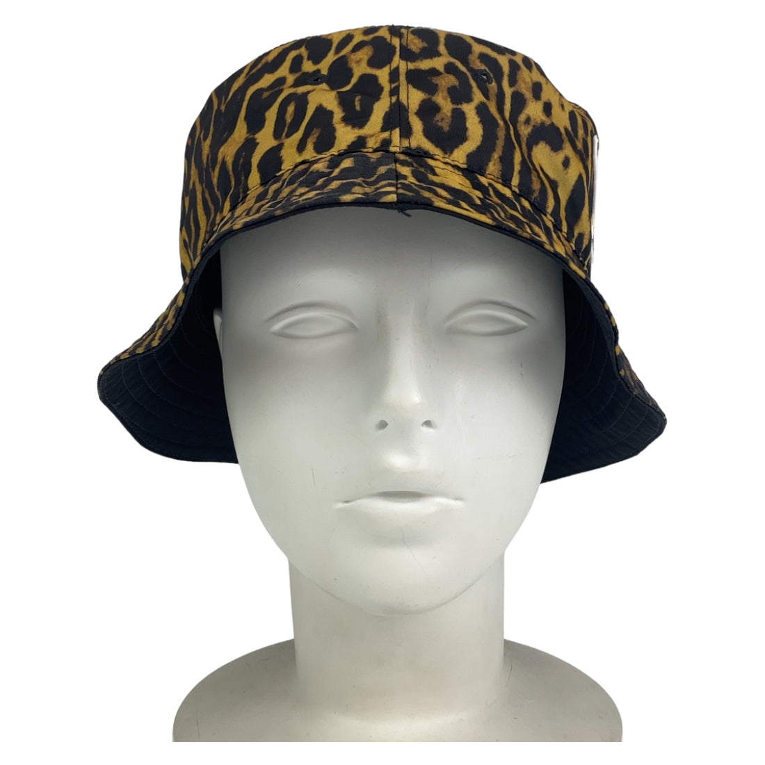 Burberry Leopard Print Brown Black Bucket Hat in Excellent Condition