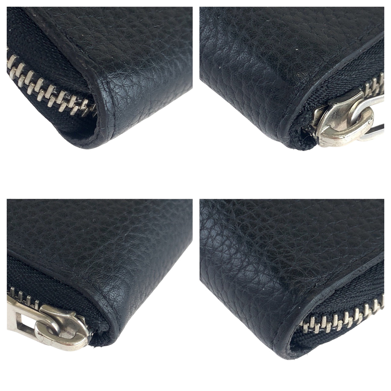 Louis Vuitton Zippy Wallet Black Leather