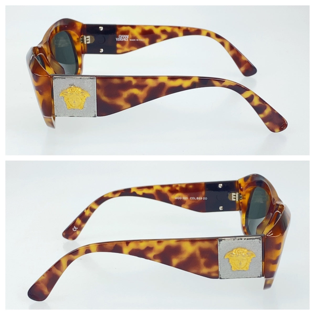 Versace Vintage Medusa Sunglasses Black Plastic