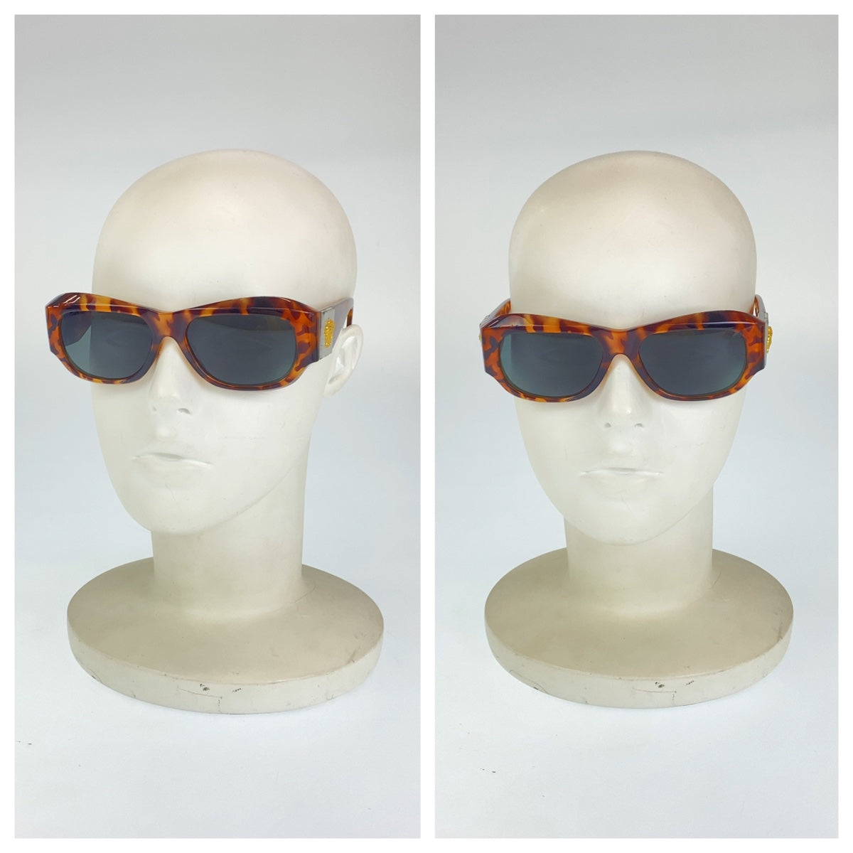 Versace Vintage Medusa Sunglasses Black Plastic