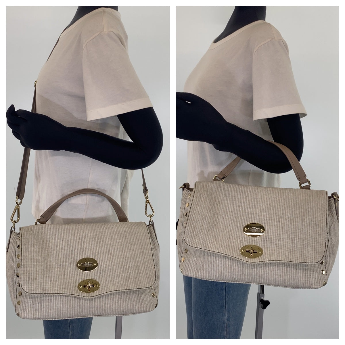 ZANELLATO Postina White Leather Shoulder Handbag in Great Condition