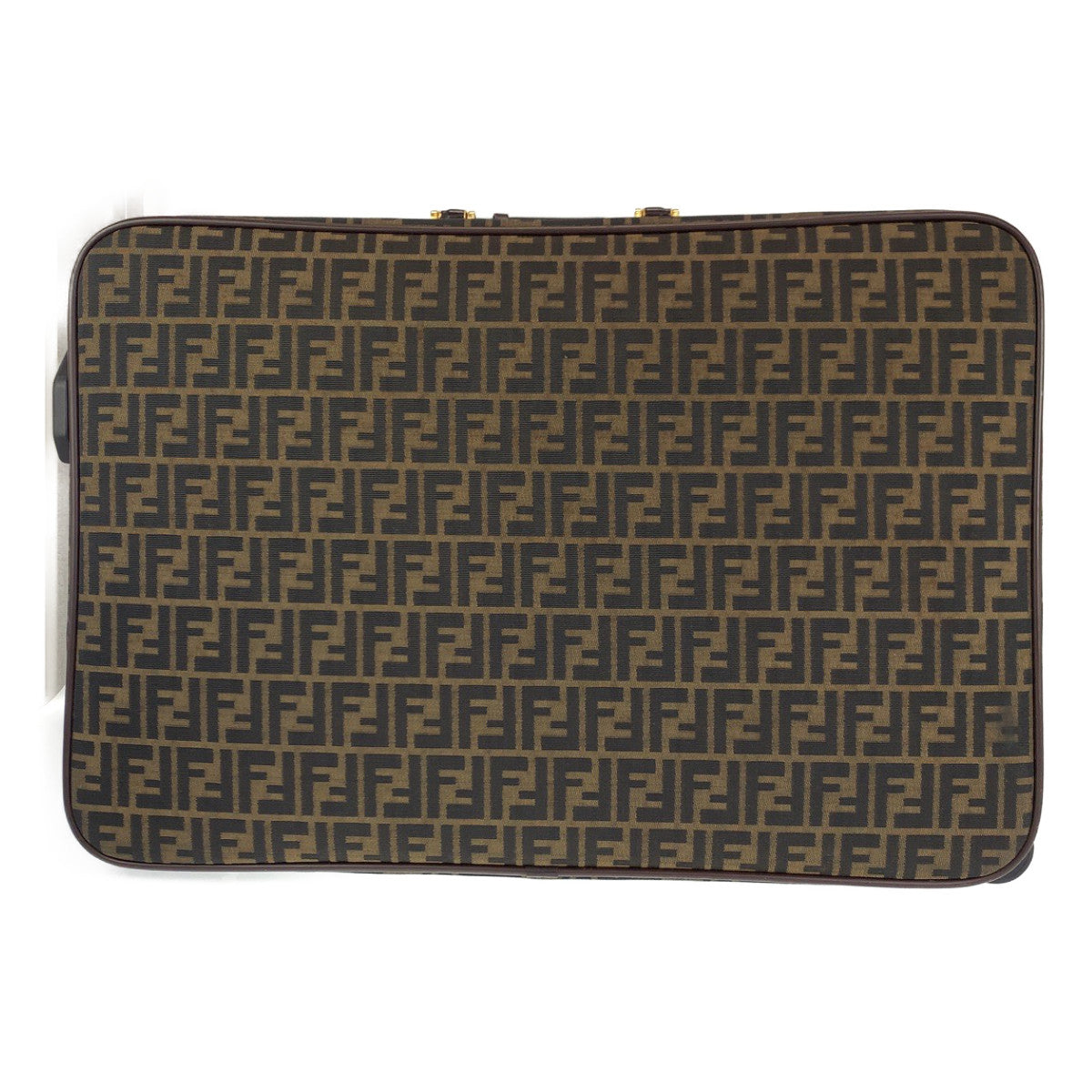 Fendi Zucca Canvas Leather Suitcase