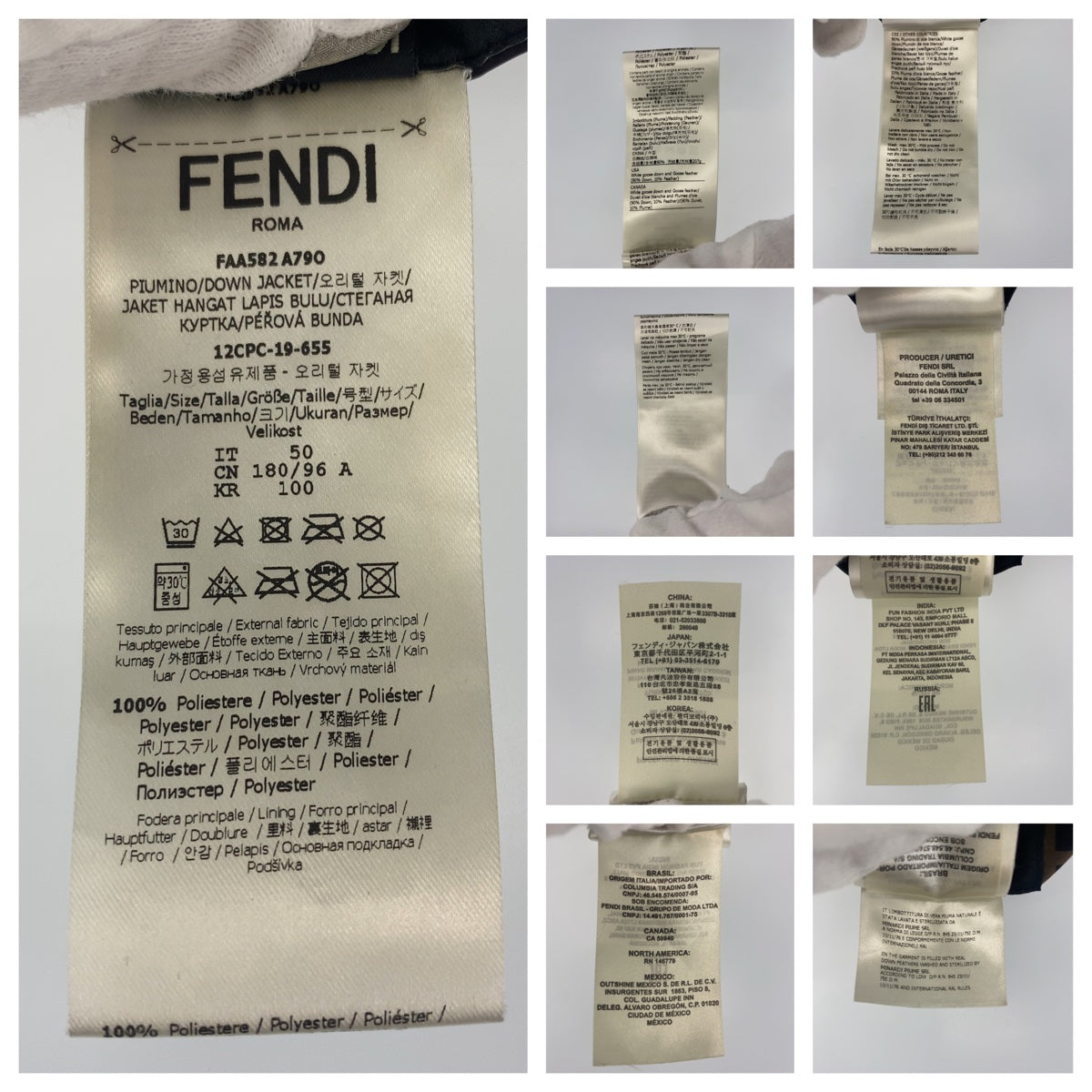 Fendi Reversible Down Jacket Polyester