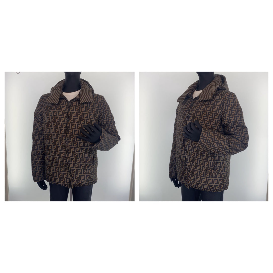 Fendi Reversible Down Jacket Polyester in Very Good Condition