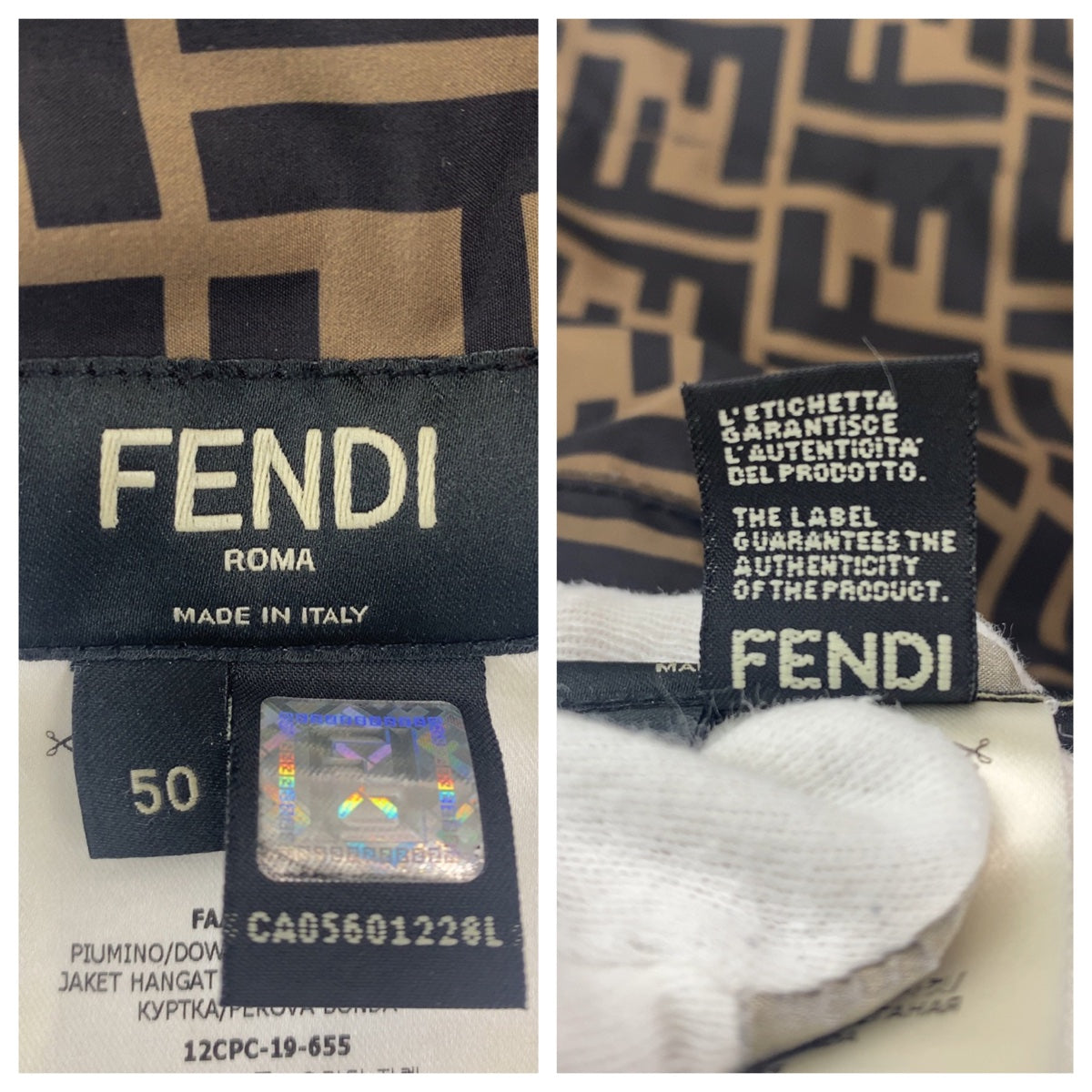 Fendi Reversible Down Jacket Polyester