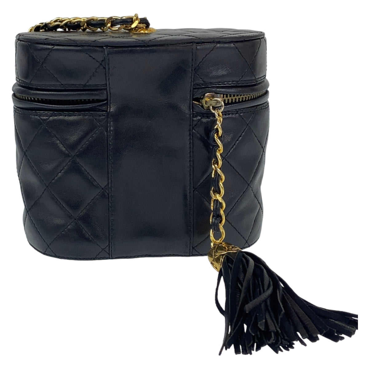 Chanel Vintage Lambskin Fringe Crossbody Bag in Very Good Condition