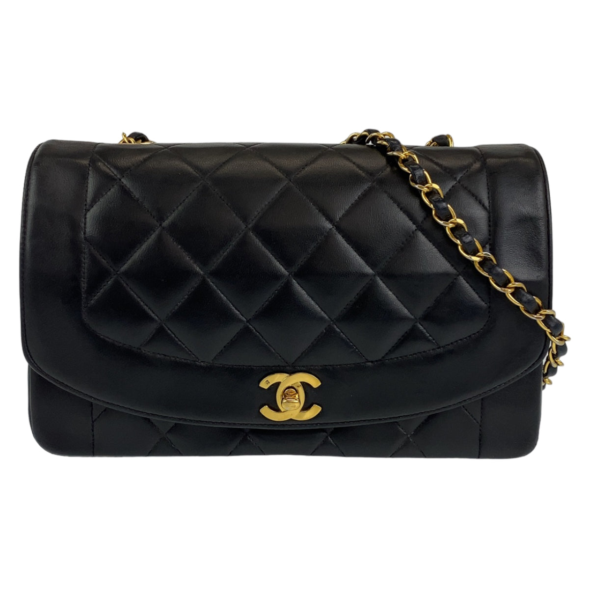 Chanel Vintage Diana Lambskin Shoulder Bag in Great Condition