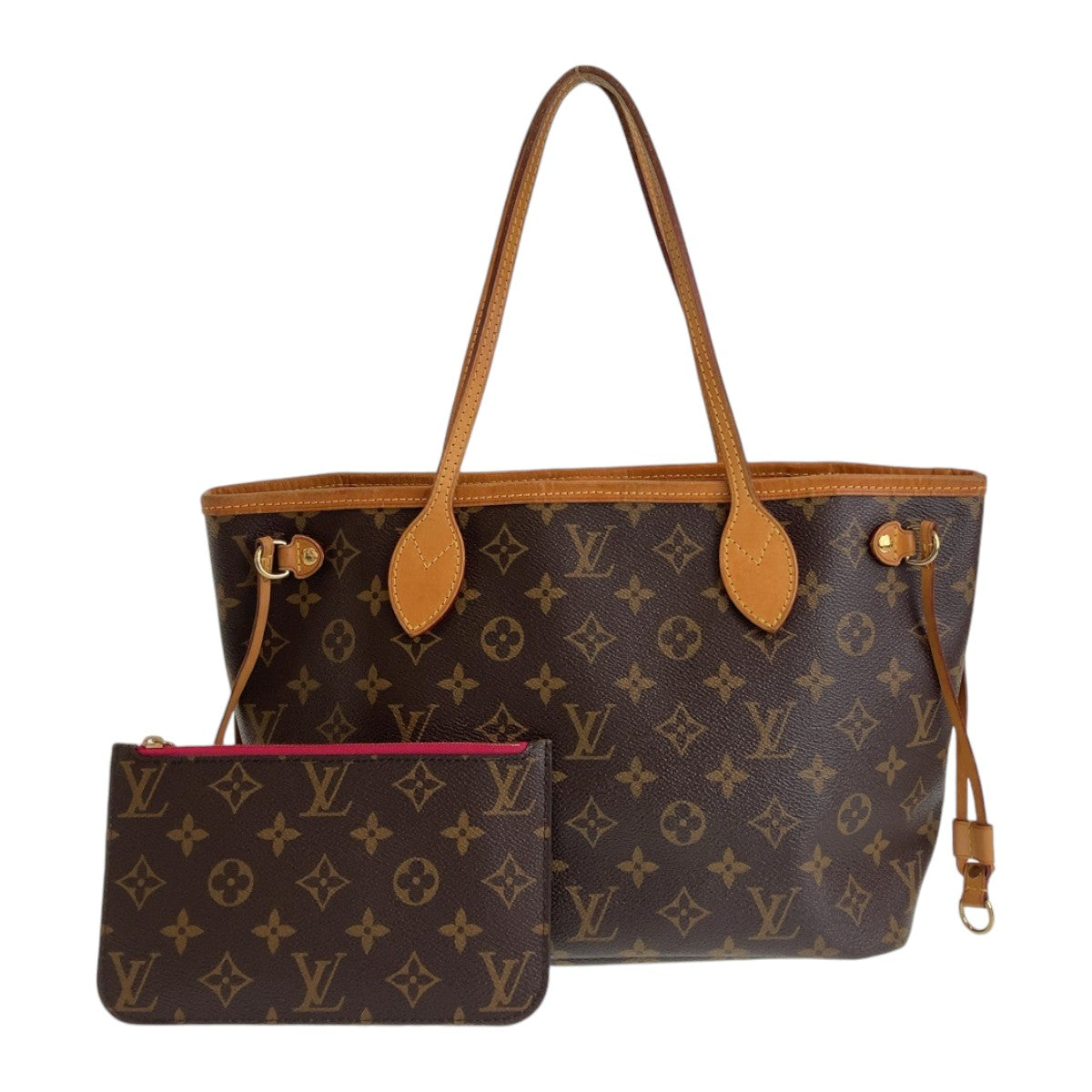 Louis Vuitton Neverfull PM Tote Bag with Pouch M41245 in Very Good Condition