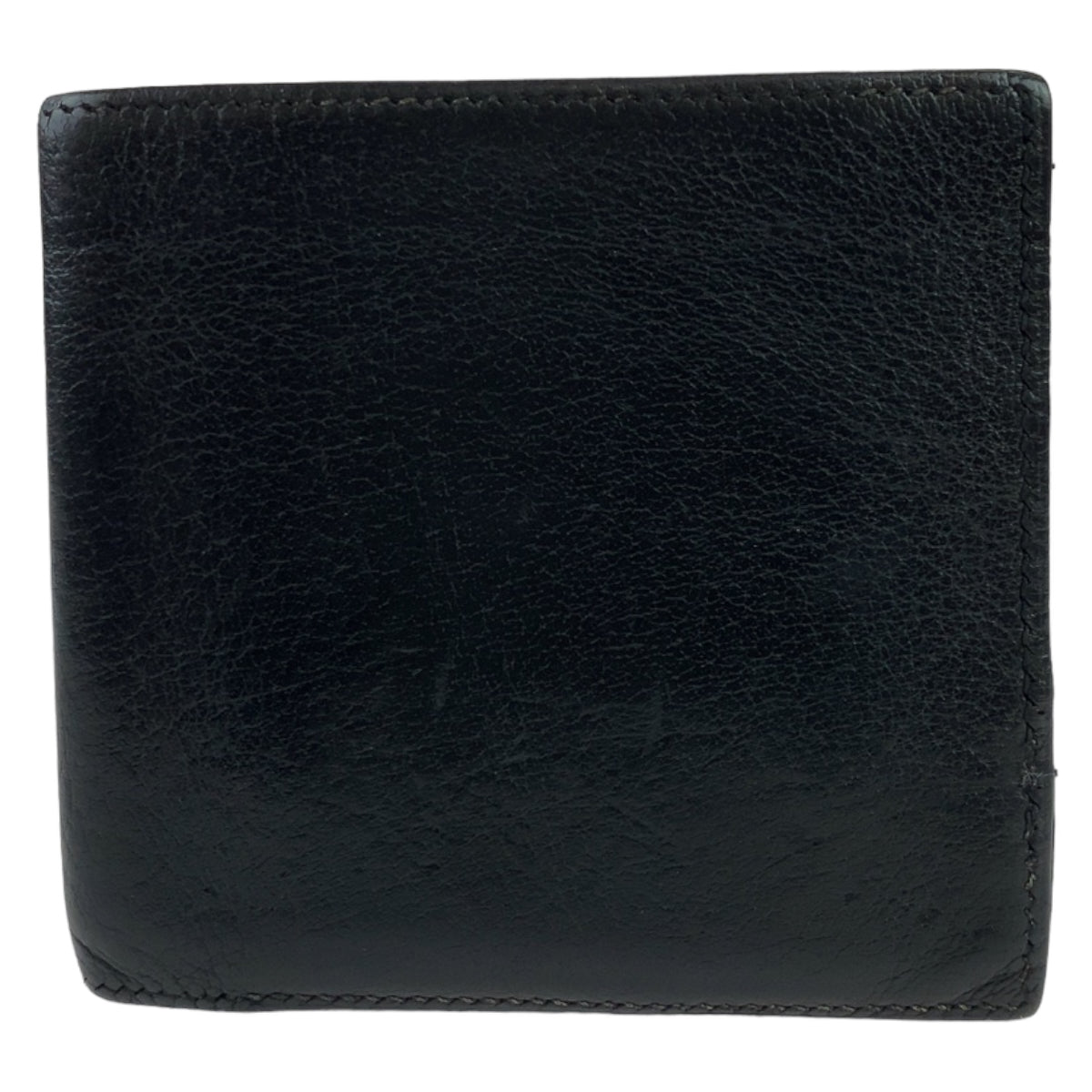 Hermes Vintage Black Chevre Bifold Wallet 403878 in Very Good Condition