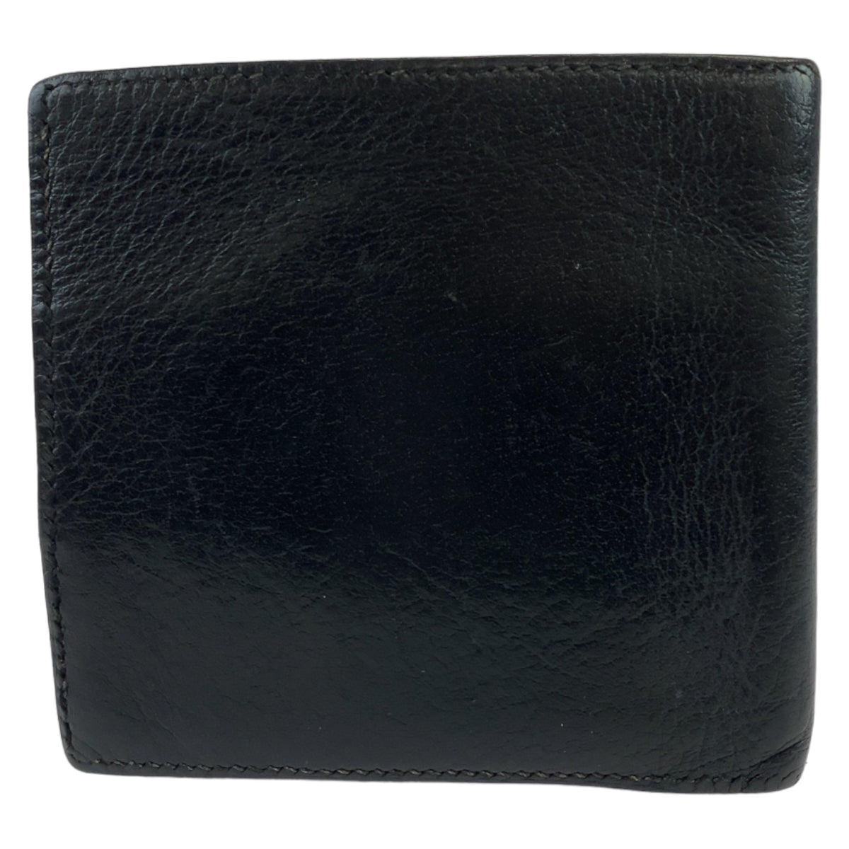 Hermes Vintage Black Chevre Bifold Wallet 403878 in Very Good Condition