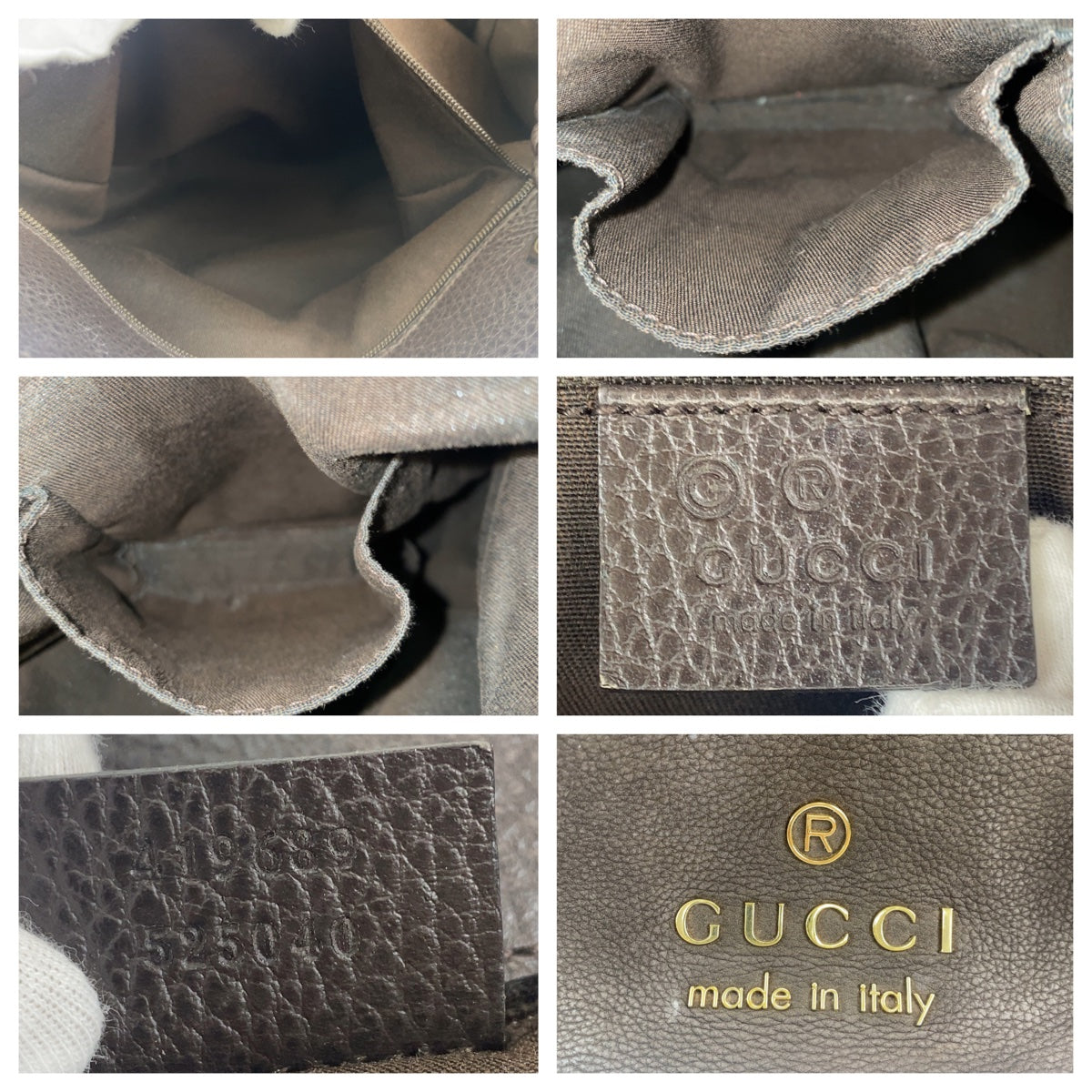 Gucci Suede/Leather Tote Bag 403908 in Very Good Condition