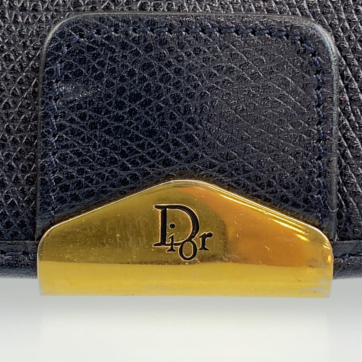 Dior Vintage Leather Honeycomb Shoulder Bag Pochette in Very Good Condition