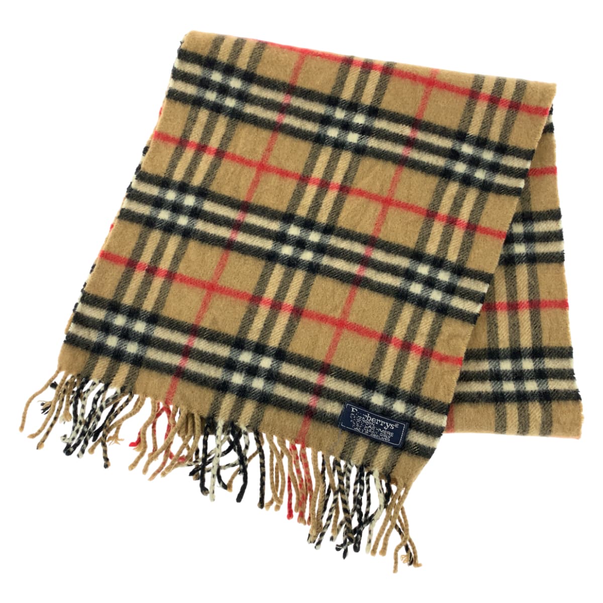 Burberry Cashmere Nova Check Scarf in Very Good Condition