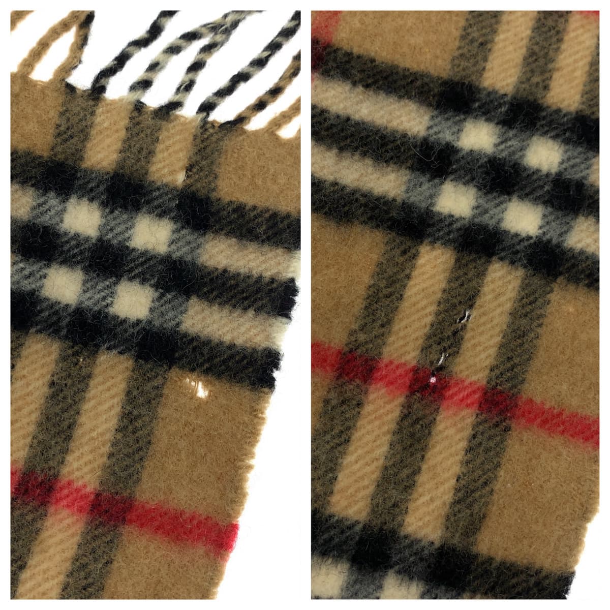 Burberry Cashmere Nova Check Scarf in Very Good Condition