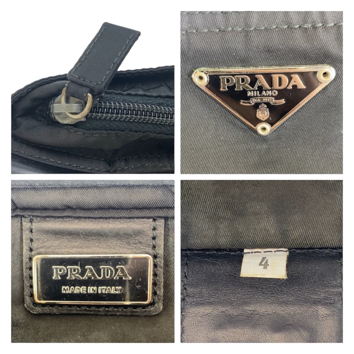 Prada Nylon Tessuto Triangle Logo Plate Crossbody Bag in Very Good Condition