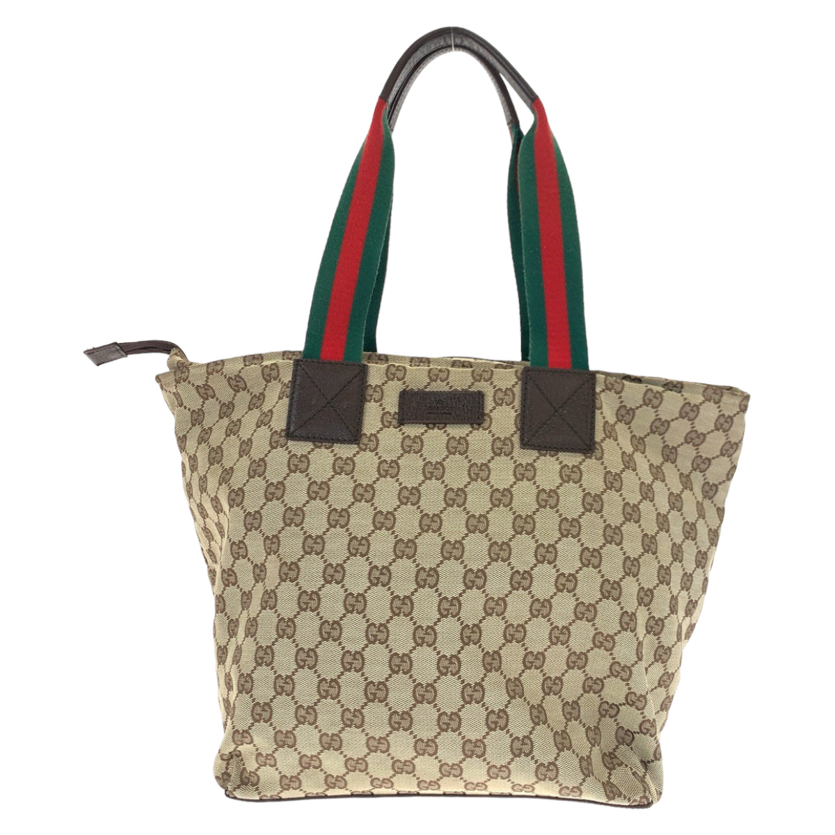 Gucci GG Canvas Sherry Line Tote Bag 131231 in Very Good Condition