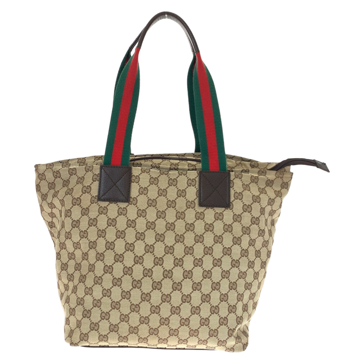 Gucci GG Canvas Sherry Line Tote Bag 131231 in Very Good Condition