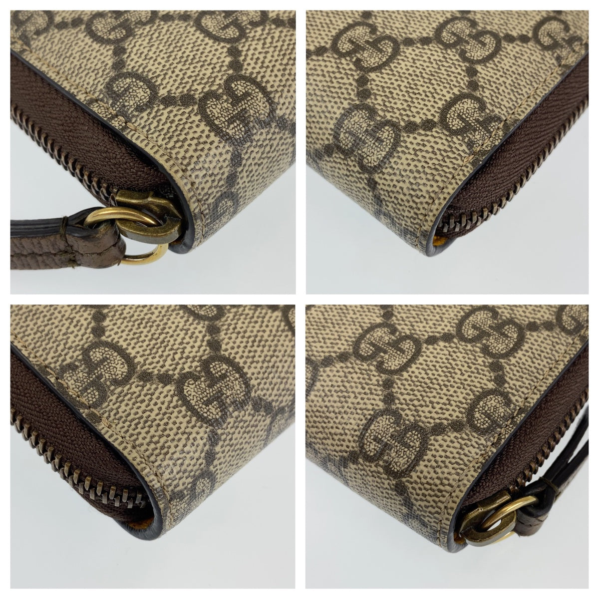 Gucci GG Supreme Neo Vintage Cat Long Wallet 473953 in Very Good Condition