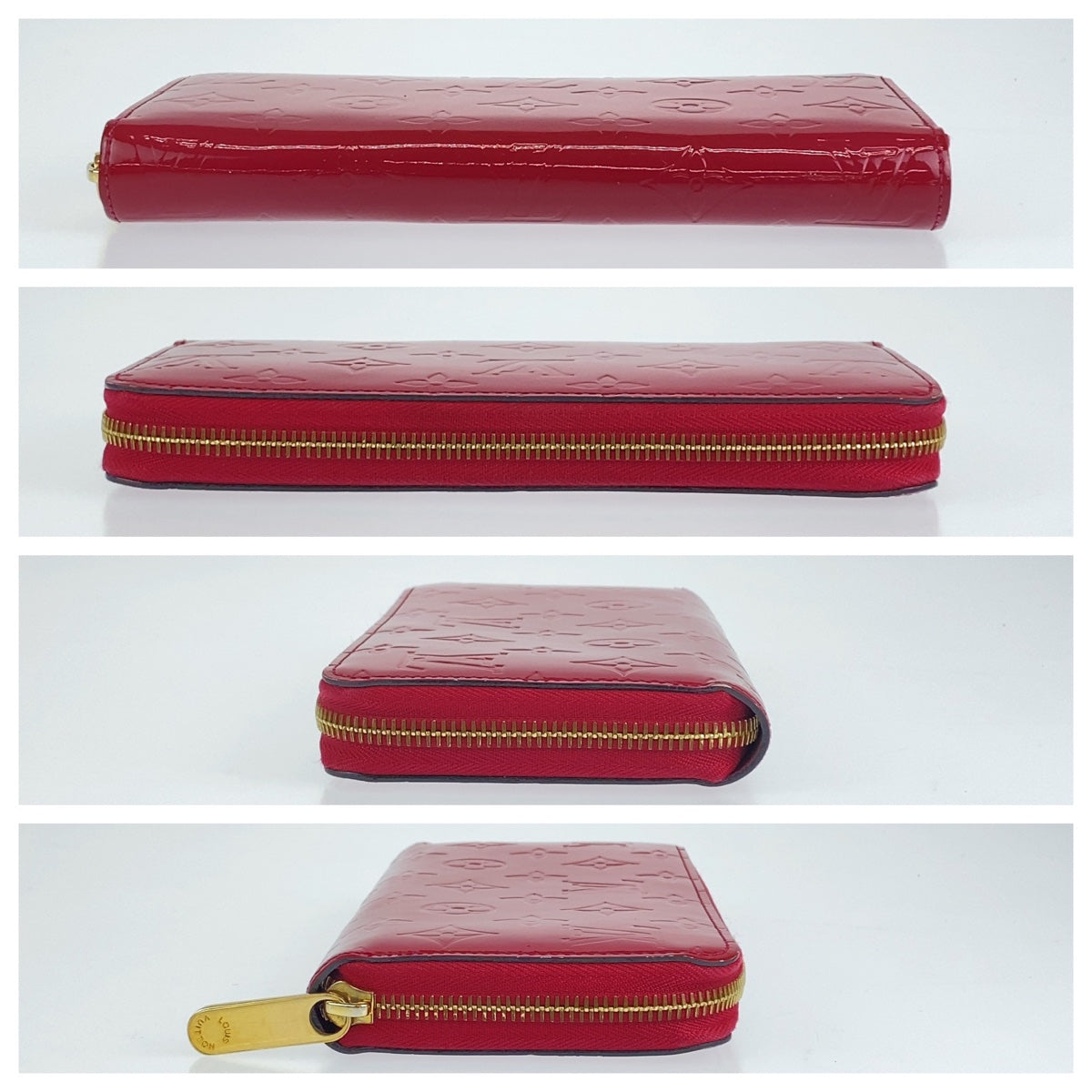 Louis Vuitton Vernis Zippy Wallet M91597 in Very Good Condition