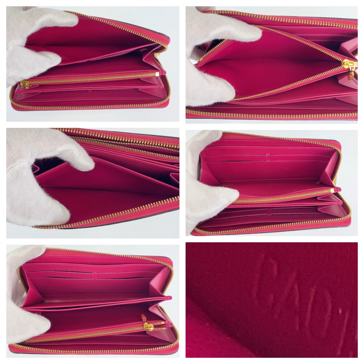 Louis Vuitton Vernis Zippy Wallet M91597 in Very Good Condition