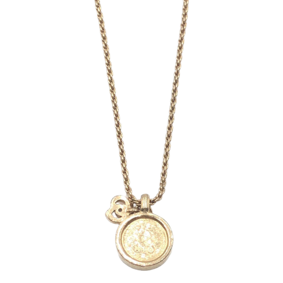 Dior Rhinestone Gold Necklace 404117