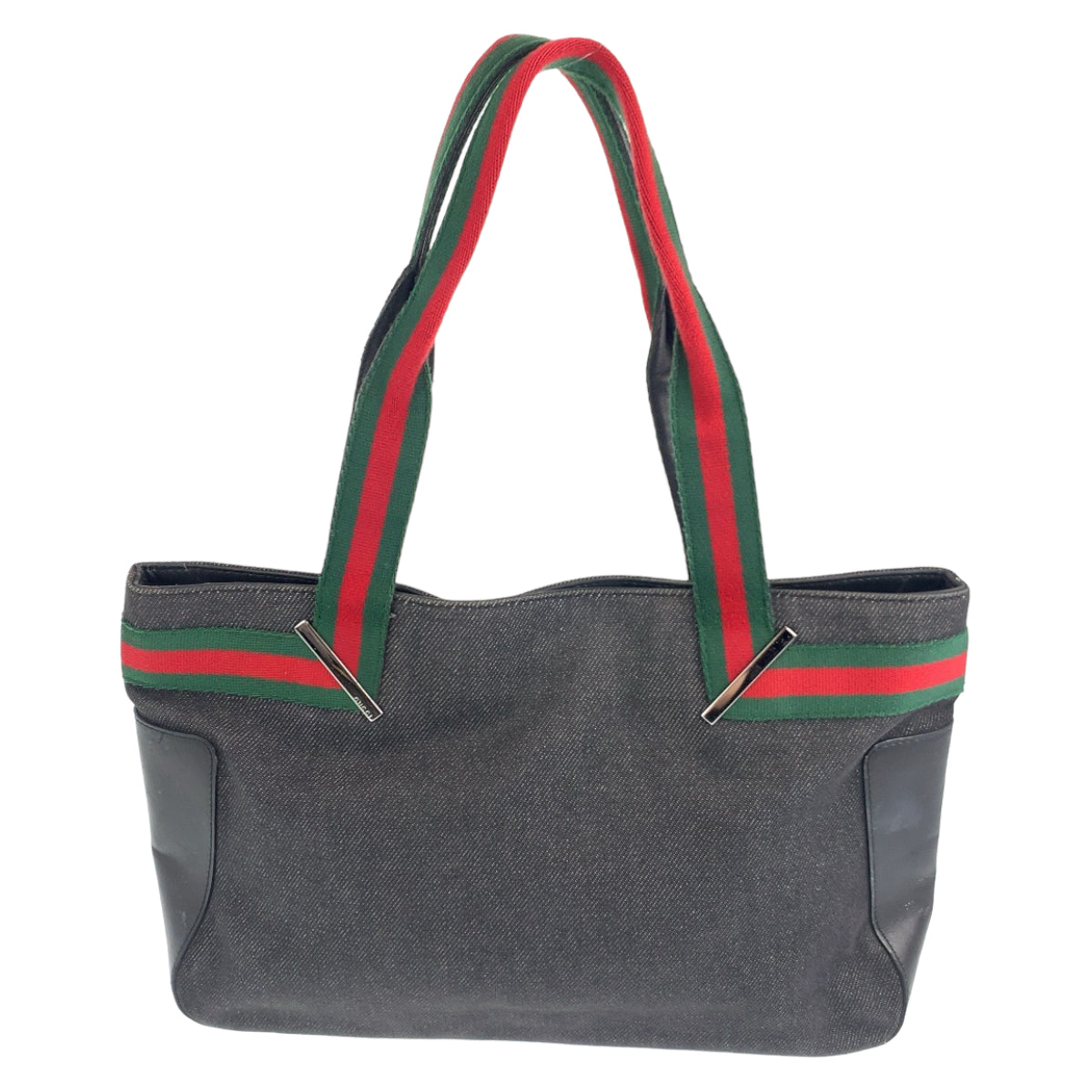 Gucci Canvas/Leather Handbag Tote 73983 in Very Good Condition