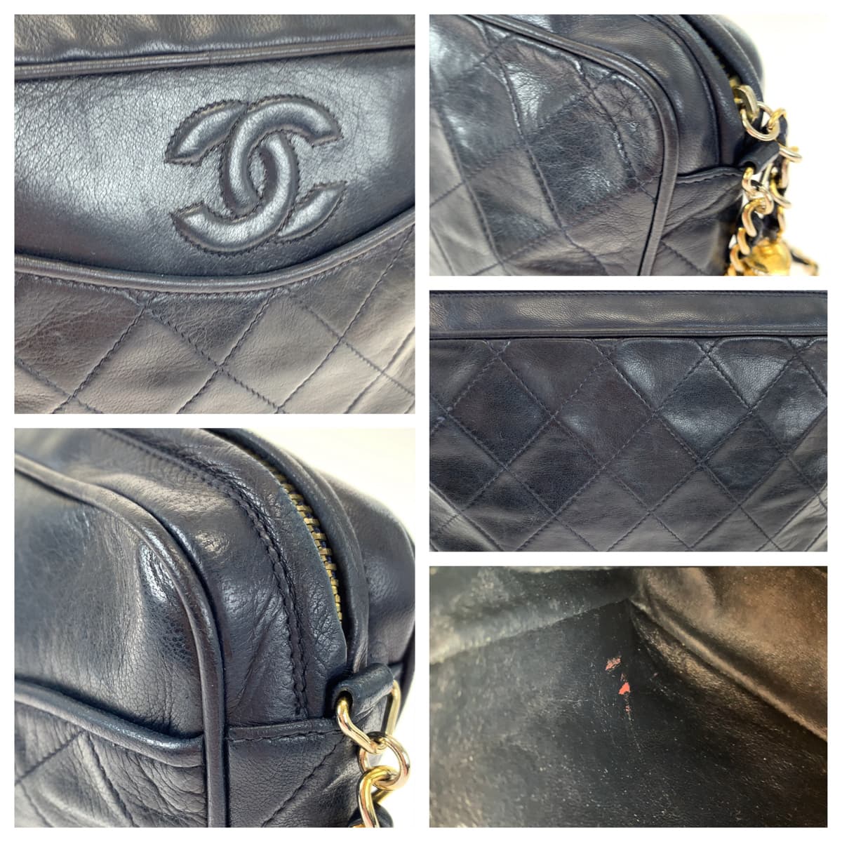 Chanel Vintage Matelasse Lambskin Shoulder Bag in Very Good Condition