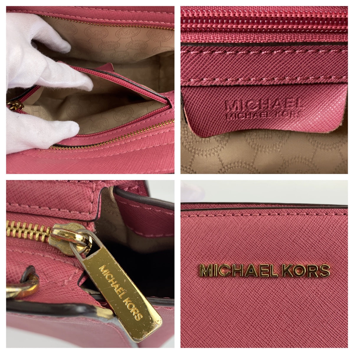 Michael Kors Selma Leather Shoulder Bag 404231 in Very Good Condition