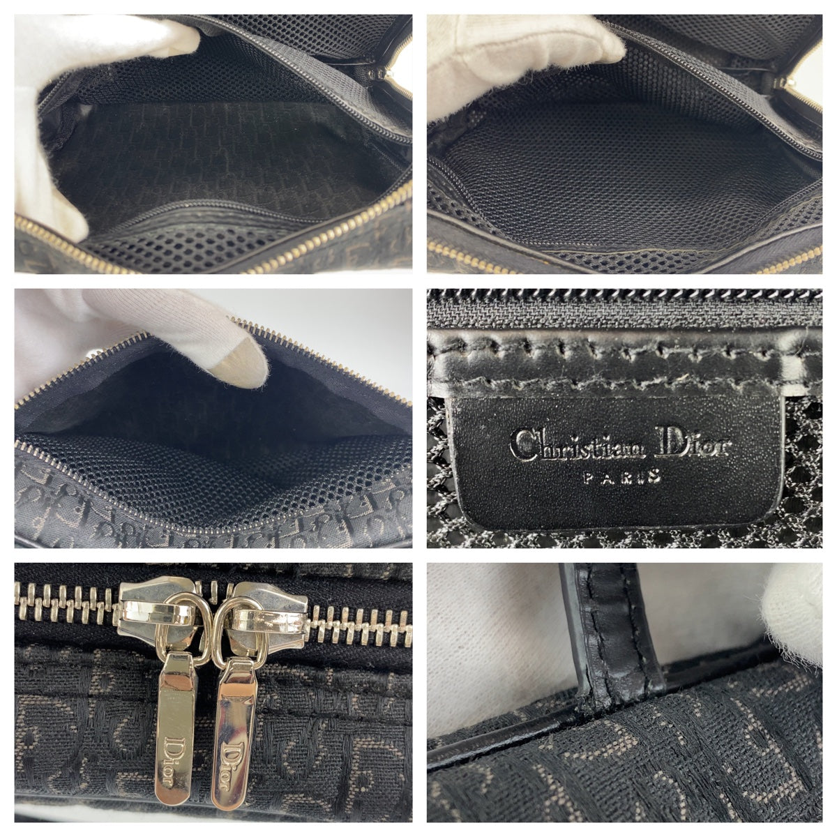 Dior Trotter Street Chic Canvas Leather Handbag