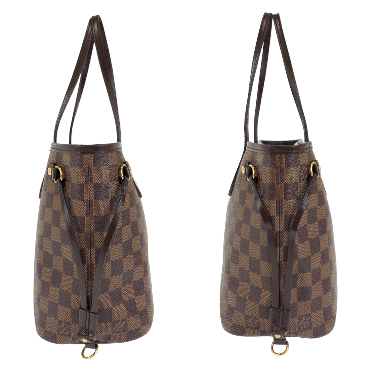 Louis Vuitton Damier Neverfull PM Tote Bag with Pouch N41359 in Very Good Condition