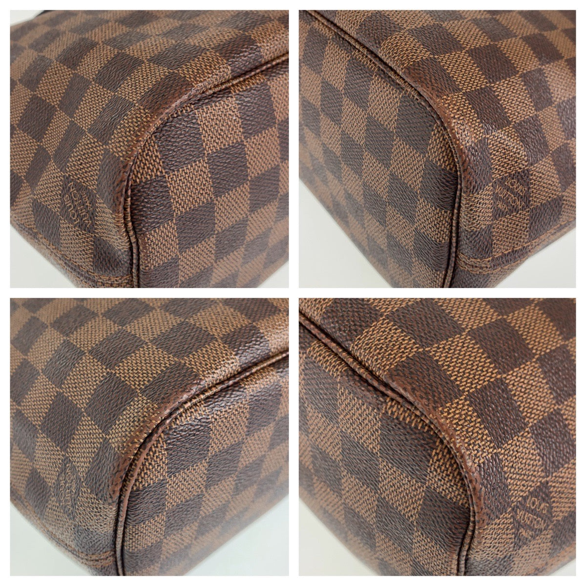 Louis Vuitton Damier Neverfull PM Tote Bag with Pouch N41359 in Very Good Condition