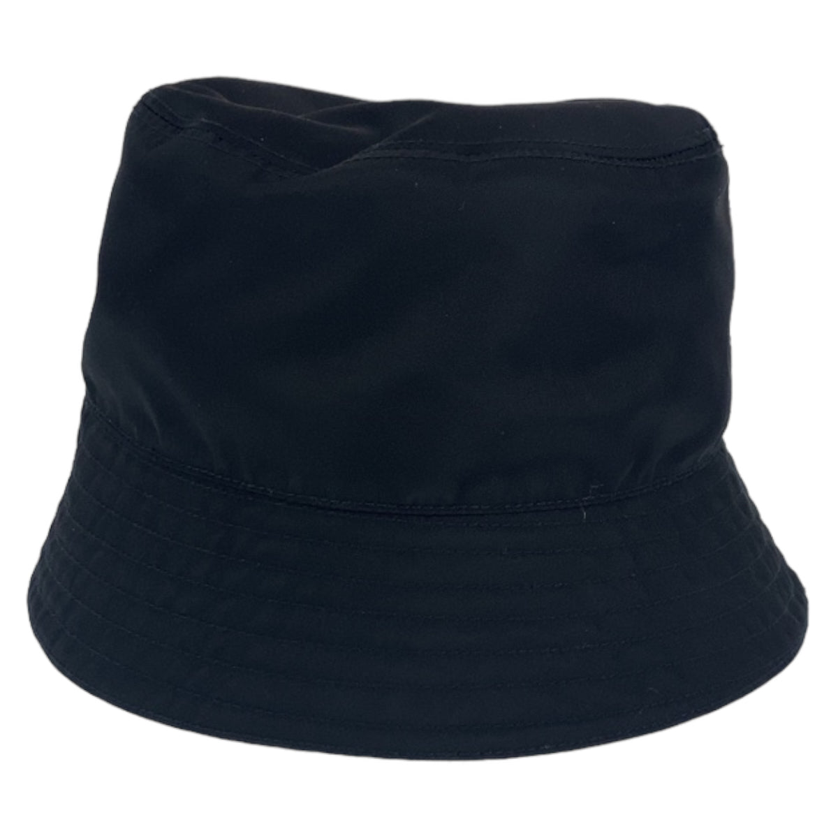 Prada Nylon Bucket Hat Black Unisex Size S in Excellent Condition